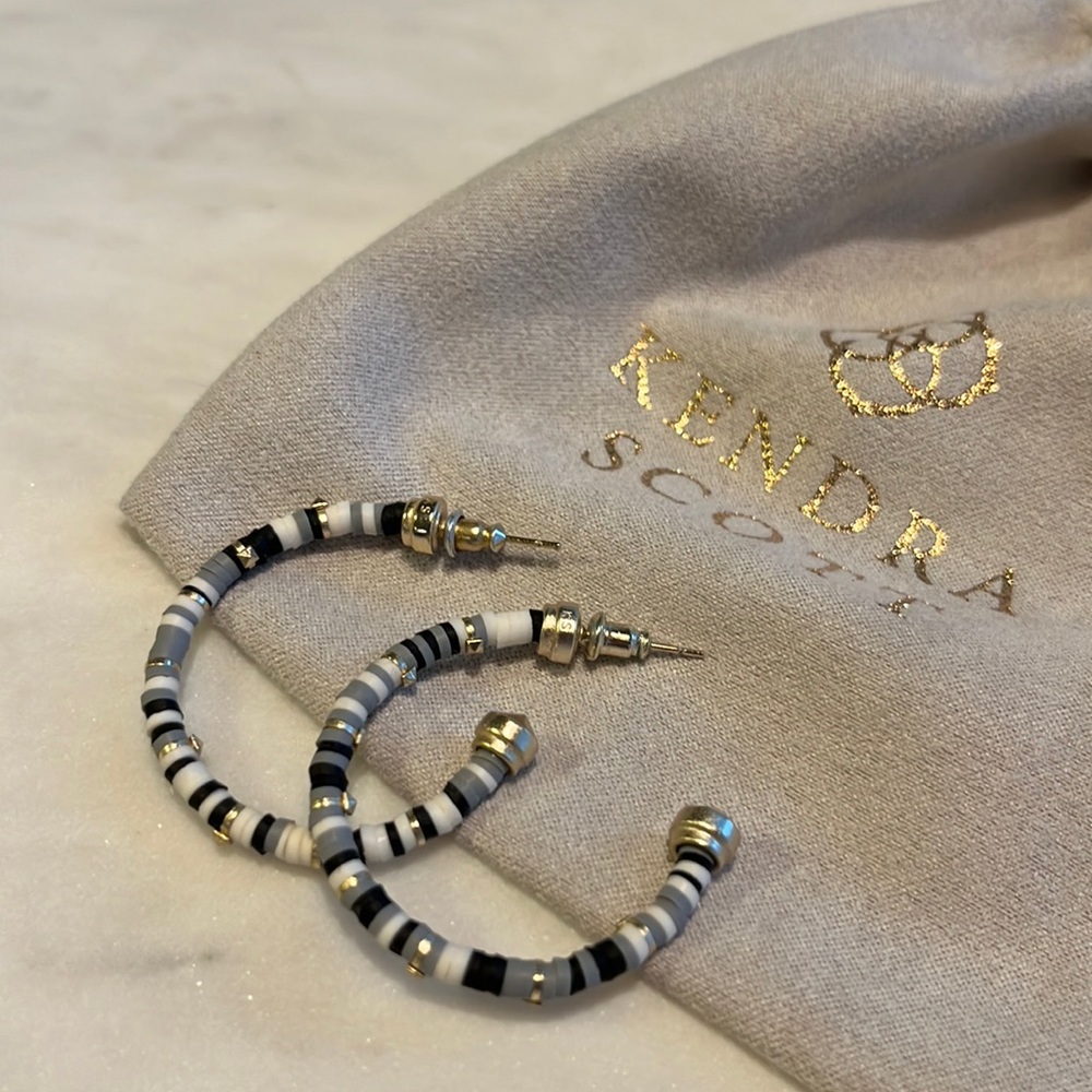 Kendra Scott Grey Scale Hoops